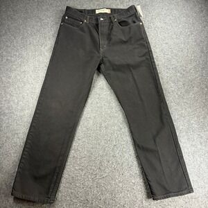 Y2K Levi Strauss 505 Regular Fit Black Denim Jeans Mens 34x30 Casual Comfort